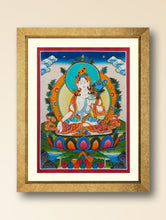 Load image into Gallery viewer, Handpainted Thangka Painting - Amritara (Unframed Height - 15&quot; x Width - 11&quot;)