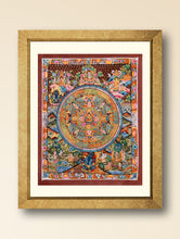 Load image into Gallery viewer, Handpainted Thangka Painting - Buddha Mandala, Red (Unframed Height - 9&quot; x Width - 6&quot;)