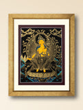 Handpainted Thangka Painting - Maitreya Buddha (Unframed Height - 12