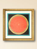 Handpainted Thangka Painting - Mantra Mandala, Kesar (Unframed Height - 19