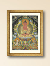 Load image into Gallery viewer, Handpainted Thangka Painting Large - Amitabha Buddha (Unframed Height - 39&quot; x Width - 29&quot;)