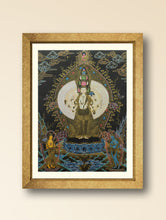 Load image into Gallery viewer, Handpainted Thangka Painting Large - Avalokitesvara (Unframed Height - 24&quot; x Width - 18&quot;)