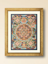 Load image into Gallery viewer, Handpainted Thangka Painting Large - Buddha Mandala, Turqouise (Unframed Height - 32&quot; x Width - 23&quot;)