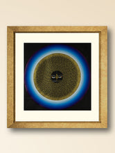 Load image into Gallery viewer, Handpainted Thangka Painting Large - Mantra Mandala, Blue Halo (Unframed Height - 39&quot; x Width - 39&quot;)