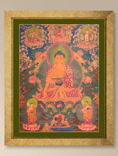 Load image into Gallery viewer, Handpainted Thangka Painting Large - Shakyamuni Buddha (Unframed Height - 24&quot; x Width - 18&quot;)