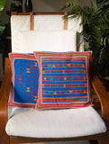 Handwoven Kashida Pattu Cushion Covers - Vivid Blue (Set of 2)