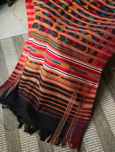 Load image into Gallery viewer, Handwoven Kashida Pattu Throw / Runner - Black Symphony, Large