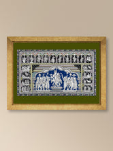 Load image into Gallery viewer, Hanpainted Pattachitra Canvas Painting Large - Avatara Varnanam (Unframed Length - 40&quot; x Width - 24&quot;)