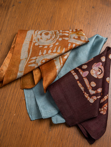 Heritage Batik Print Pocket Squares (Set of 3)