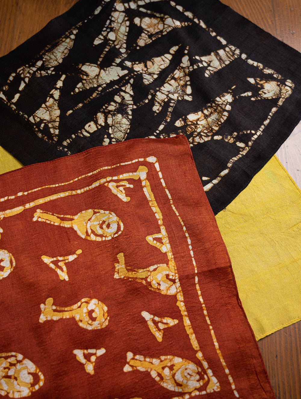 Load image into Gallery viewer, Heritage Batik Print Pocket Squares (Set of 3)