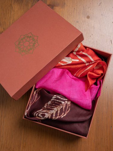 Heritage Batik Print Pocket Squares (Set of 3)