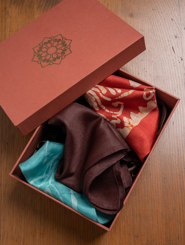 Heritage Batik Print Pocket Squares (Set of 3)
