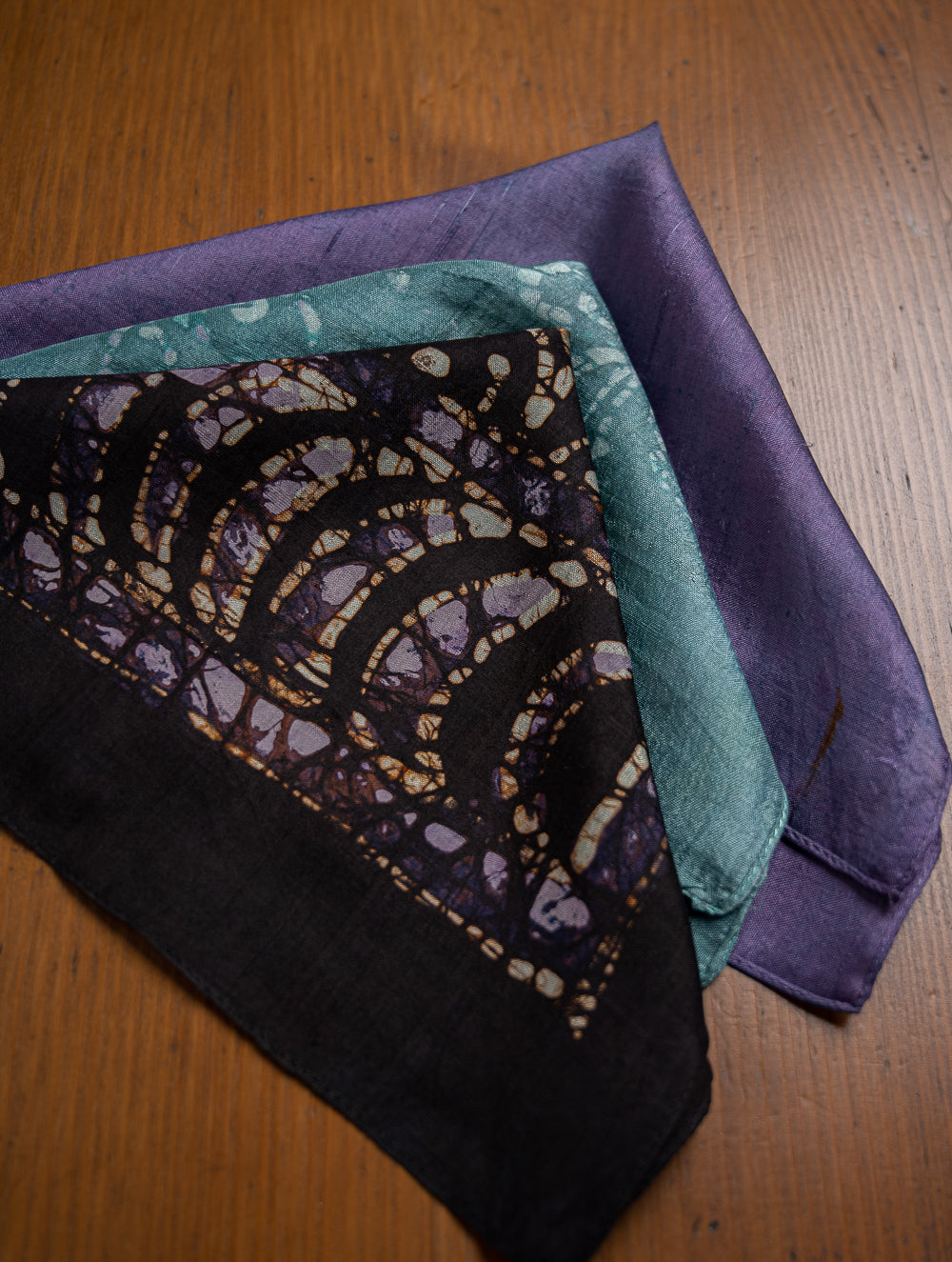 Heritage Batik Print Pocket Squares (Set of 3)