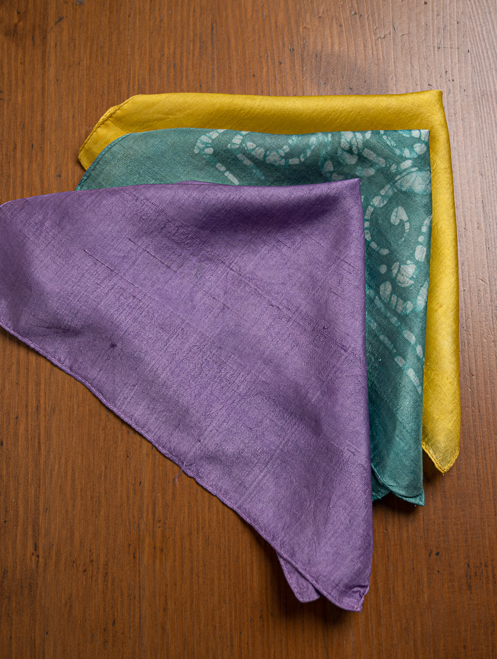 Heritage Batik Print Pocket Squares (Set of 3)