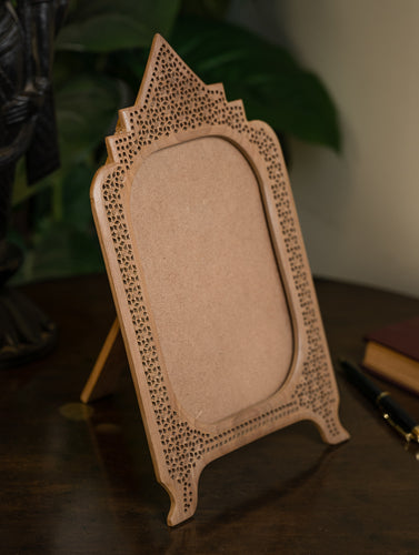 Jaali Craft Wooden Photo Frame - Arch