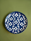 Jaipur Blue Pottery Decorative Plate - Indigo Florals