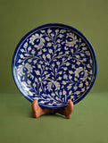 Jaipur Blue Pottery Decorative Plate - Indigo Garden