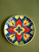 Load image into Gallery viewer, Jaipur Blue Pottery Decorative Plate - Mandana