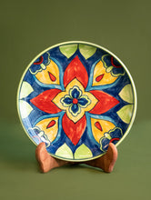 Load image into Gallery viewer, Jaipur Blue Pottery Decorative Plate - Mandana