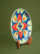 Load image into Gallery viewer, Jaipur Blue Pottery Decorative Plate - Mandana