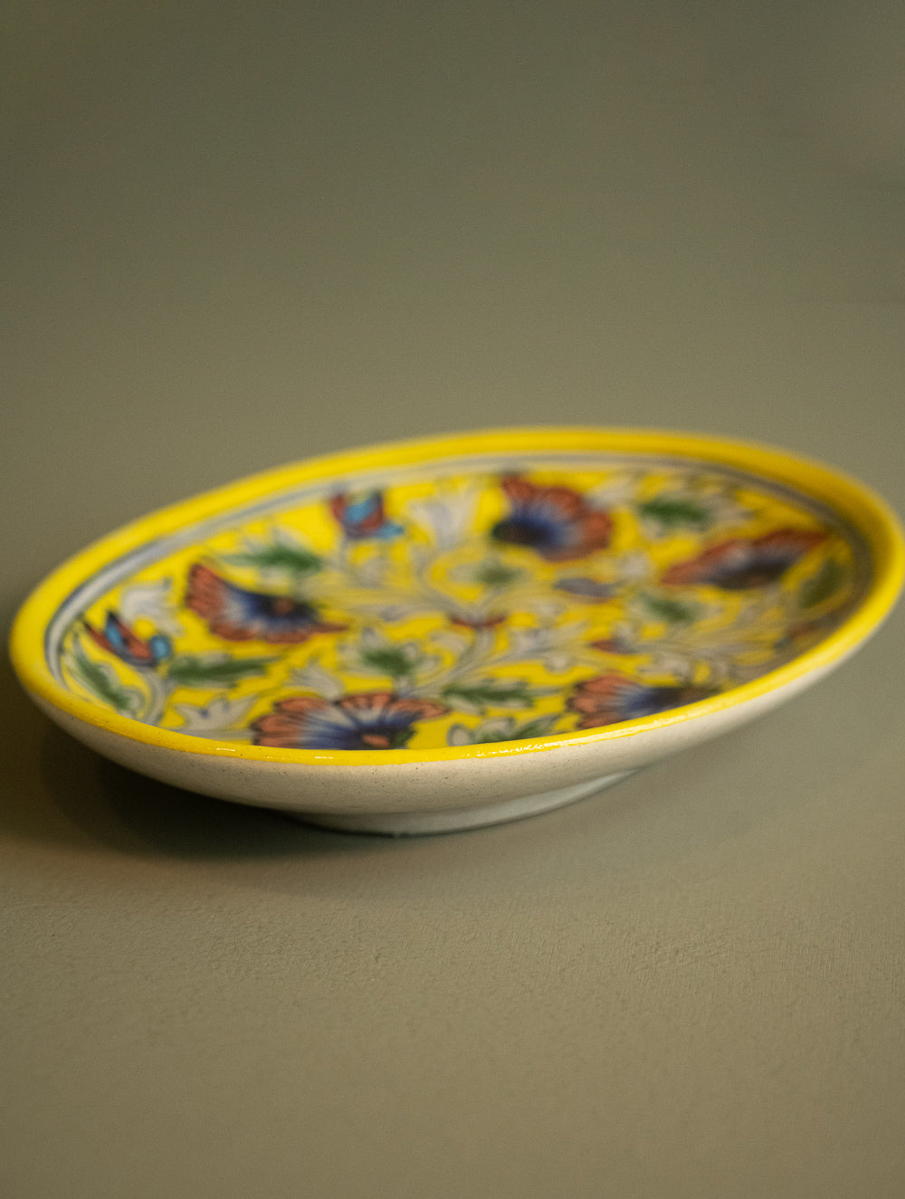 Load image into Gallery viewer, Jaipur Blue Pottery Decorative Plate - Regal Garden