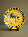 Jaipur Blue Pottery Decorative Plate - Royal Camel