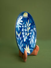 Load image into Gallery viewer, Jaipur Blue Pottery Decorative Plate - Vivid Leaves