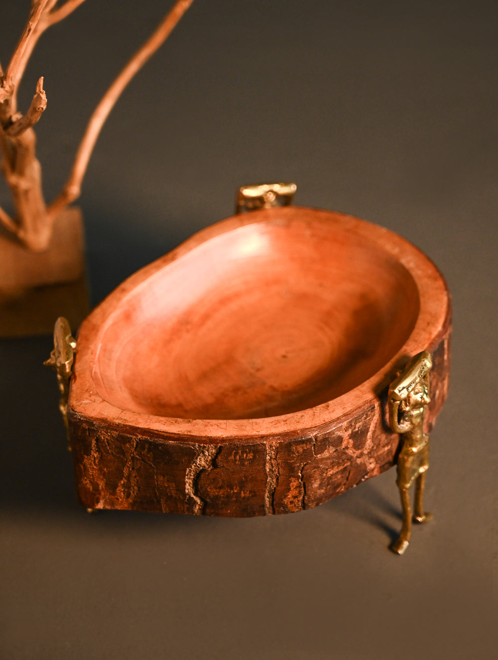 Dhokra Craft Tea Serving/Decorative Bowl- The Keeper