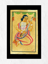 Load image into Gallery viewer, Kalighat Painting - Musician Lady