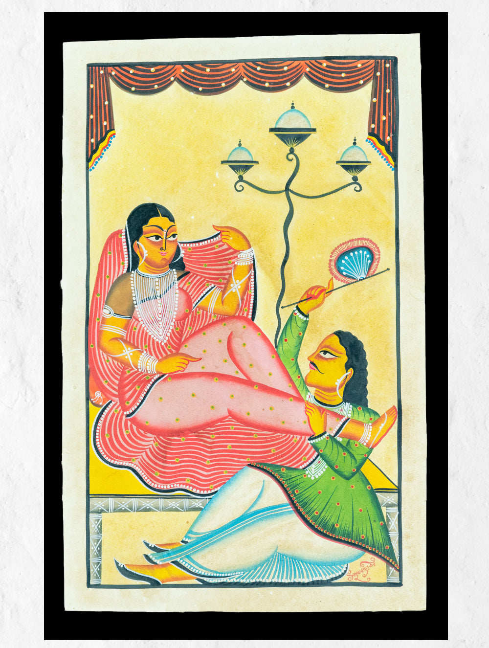Load image into Gallery viewer, Kalighat Painting - A Vivid Narrative