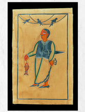 Load image into Gallery viewer, Kalighat Painting With Mount - Fish Shopping