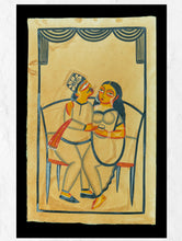 Load image into Gallery viewer, Kalighat Painting With Mount - Love Is In The Air