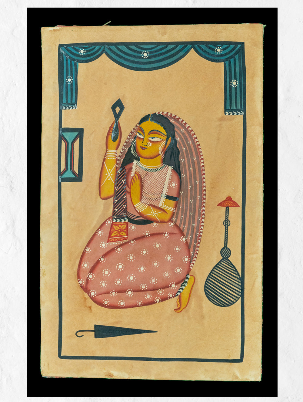 Load image into Gallery viewer, Kalighat Painting With Mount - Shringar