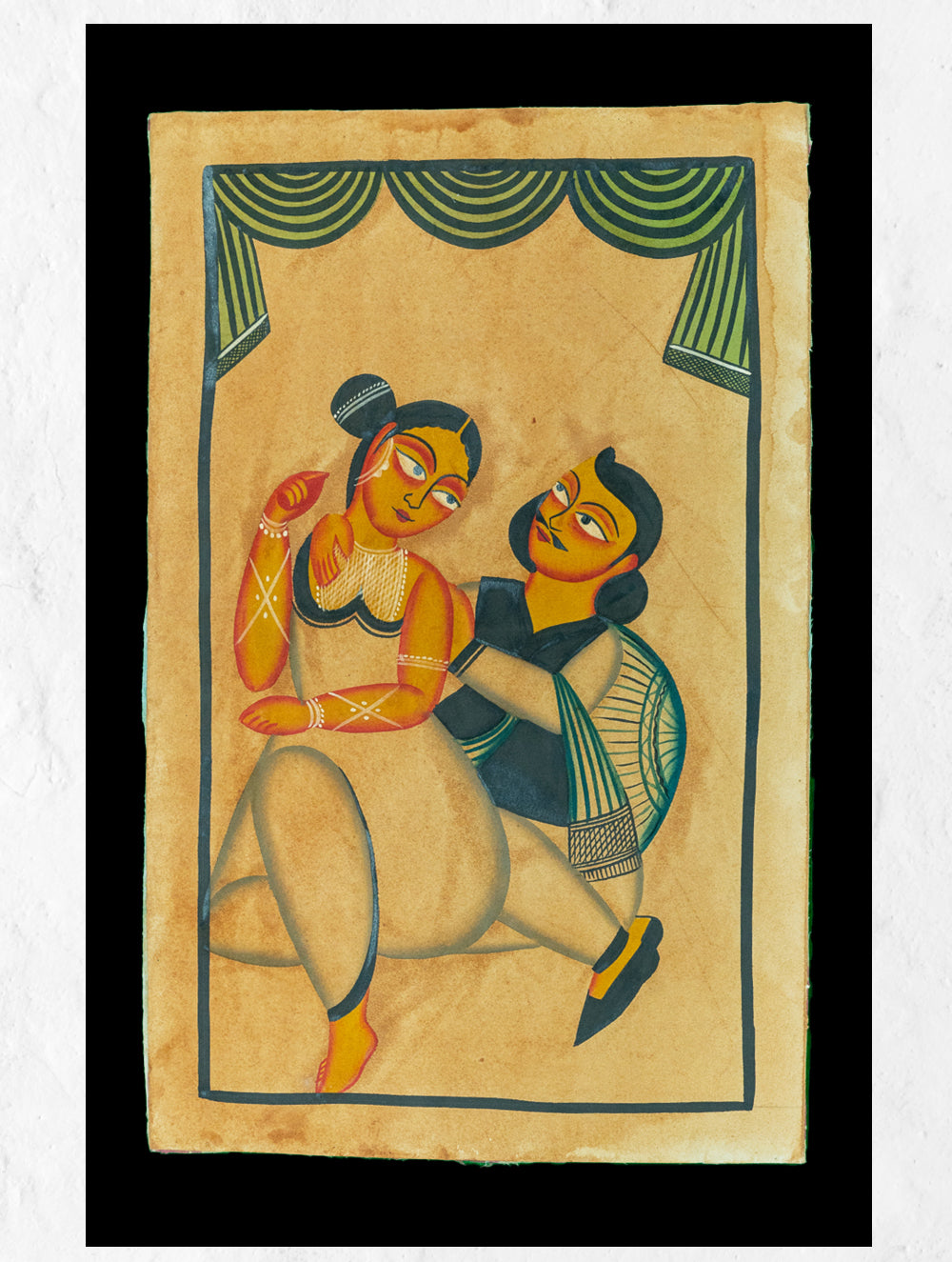 Load image into Gallery viewer, Kalighat Painting With Mount - Togetherness