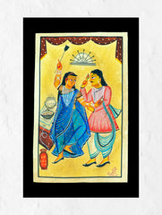 Kalighat Painting - Domesticity