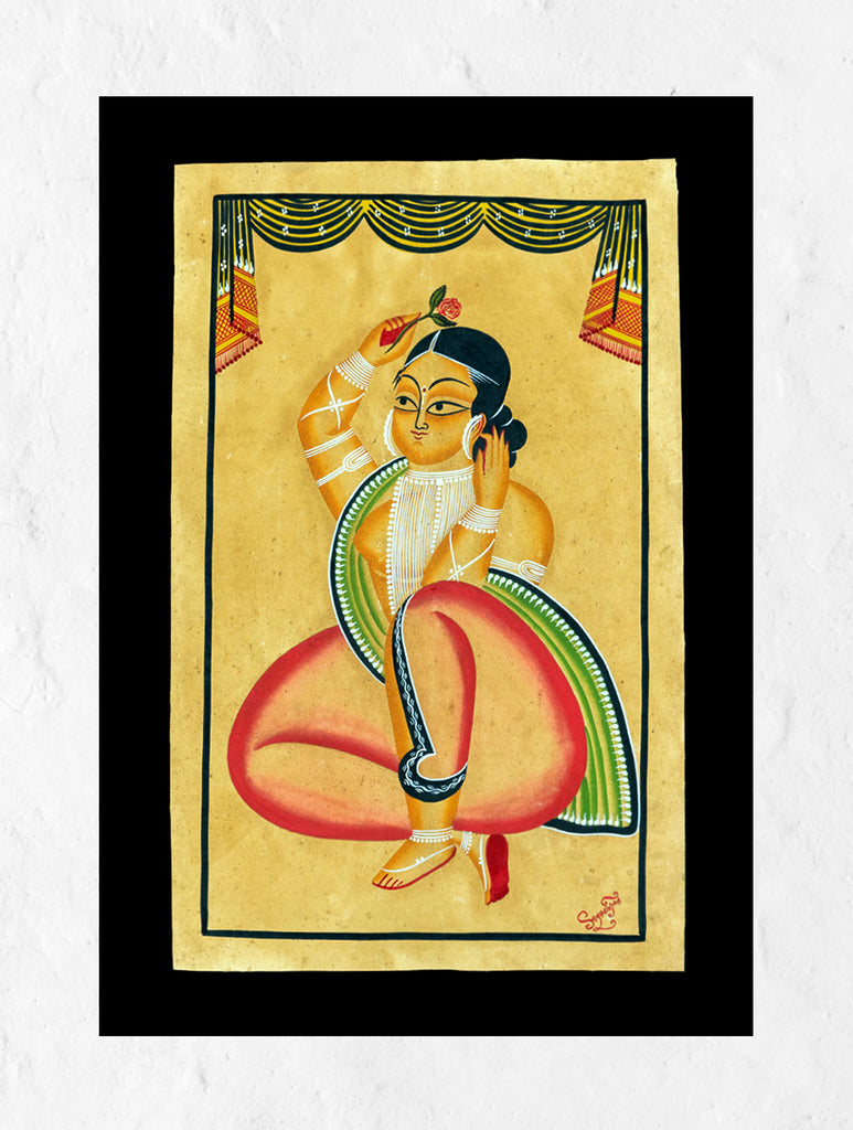 Kalighat Painting - Shringar