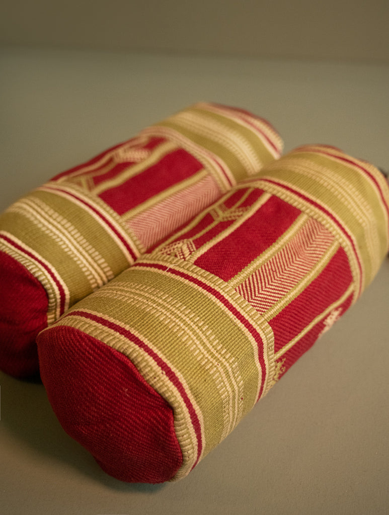 Kashida Pattu Woven Utility Pouch Set - Arrow Lines (Set of 2)