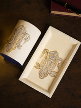 Load image into Gallery viewer, Kashmiri Art Desk Set - Beige Ornate