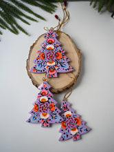 Load image into Gallery viewer, Kashmiri Art Xmas Decorations - Floral Medley (Set of 10)