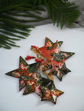 Load image into Gallery viewer, Kashmiri Art Xmas Decorations - Forests &amp; Stars (Set of 6)