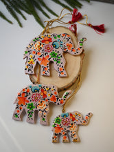 Load image into Gallery viewer, Kashmiri Art Xmas Decorations - Lavender Medley (Set of 9)