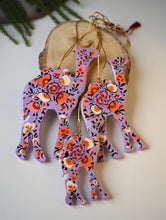 Load image into Gallery viewer, Kashmiri Art Xmas Decorations - Pink &amp; Mauve Rhapsody (Set of 12)