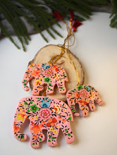 Load image into Gallery viewer, Kashmiri Art Xmas Decorations - Pink &amp; Mauve Rhapsody (Set of 12)
