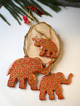 Load image into Gallery viewer, Kashmiri Art Xmas Decorations - Red &amp; Gold Symphony (Set of 9)