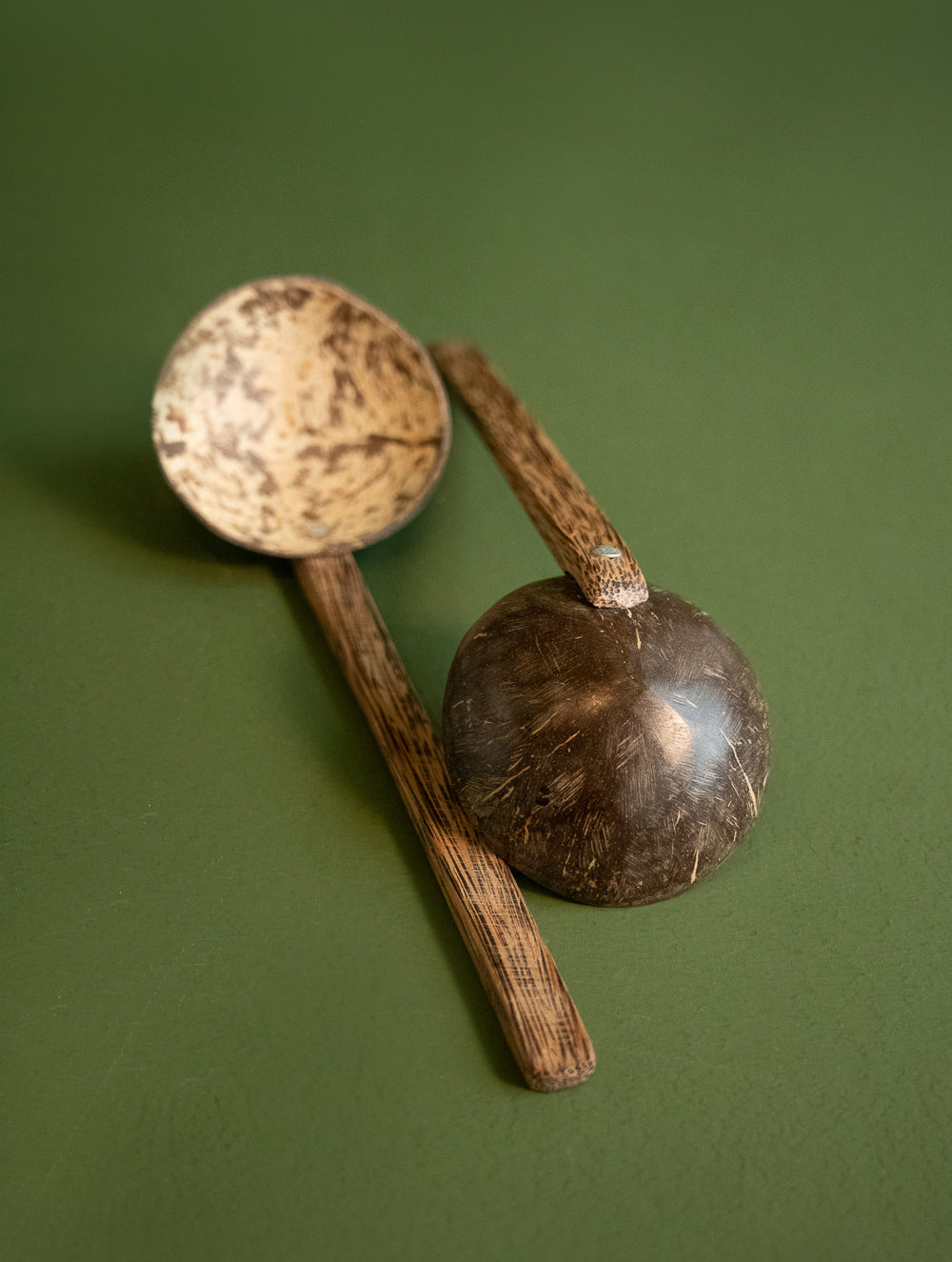 Load image into Gallery viewer, Kerala’s Eco-friendly Coconut Shell Craft - Salad Spoons (Set of 2)