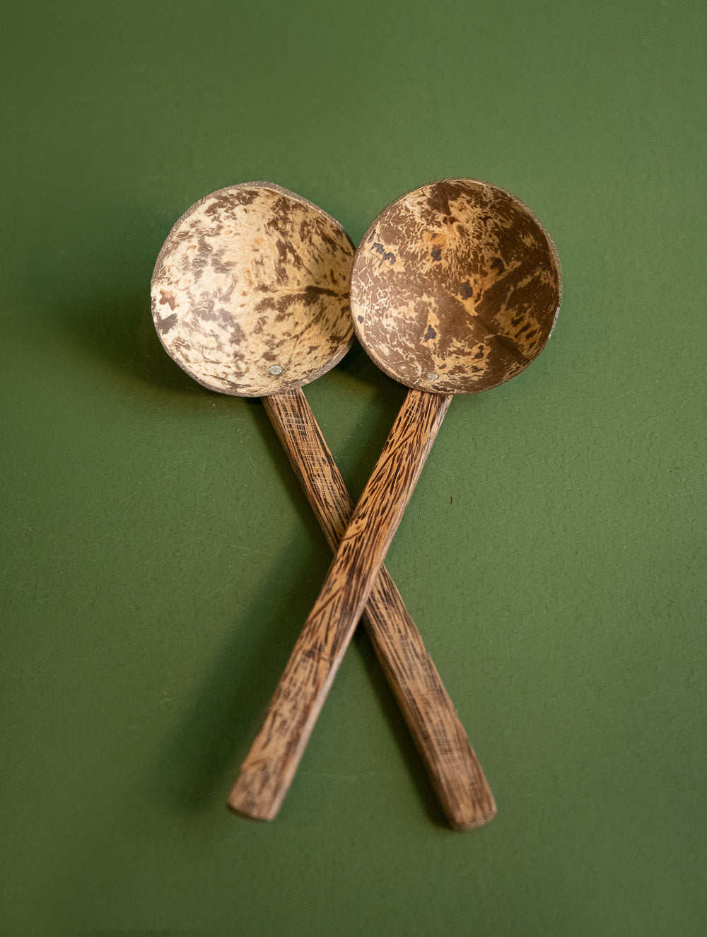 Kerala’s Eco-friendly Coconut Shell Craft - Salad Spoons (Set of 2)