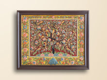 Load image into Gallery viewer, Large Hand-rendered Stone Dust Painting - Bahare-Bagh (Framed 24" x 35")