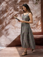 Load image into Gallery viewer, Light &amp; Soft. Handwoven Ikat Dress - Grey Mirage
