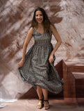 Light & Soft. Handwoven Ikat Dress - Grey Mirage (2 Length Options)