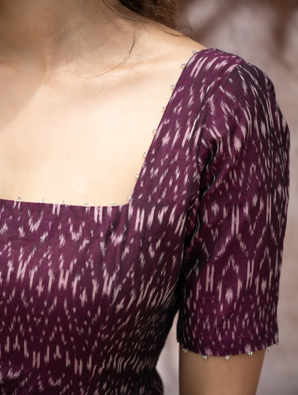 Load image into Gallery viewer, Light &amp; Soft. Handwoven Ikat Dress - Purple Rain 